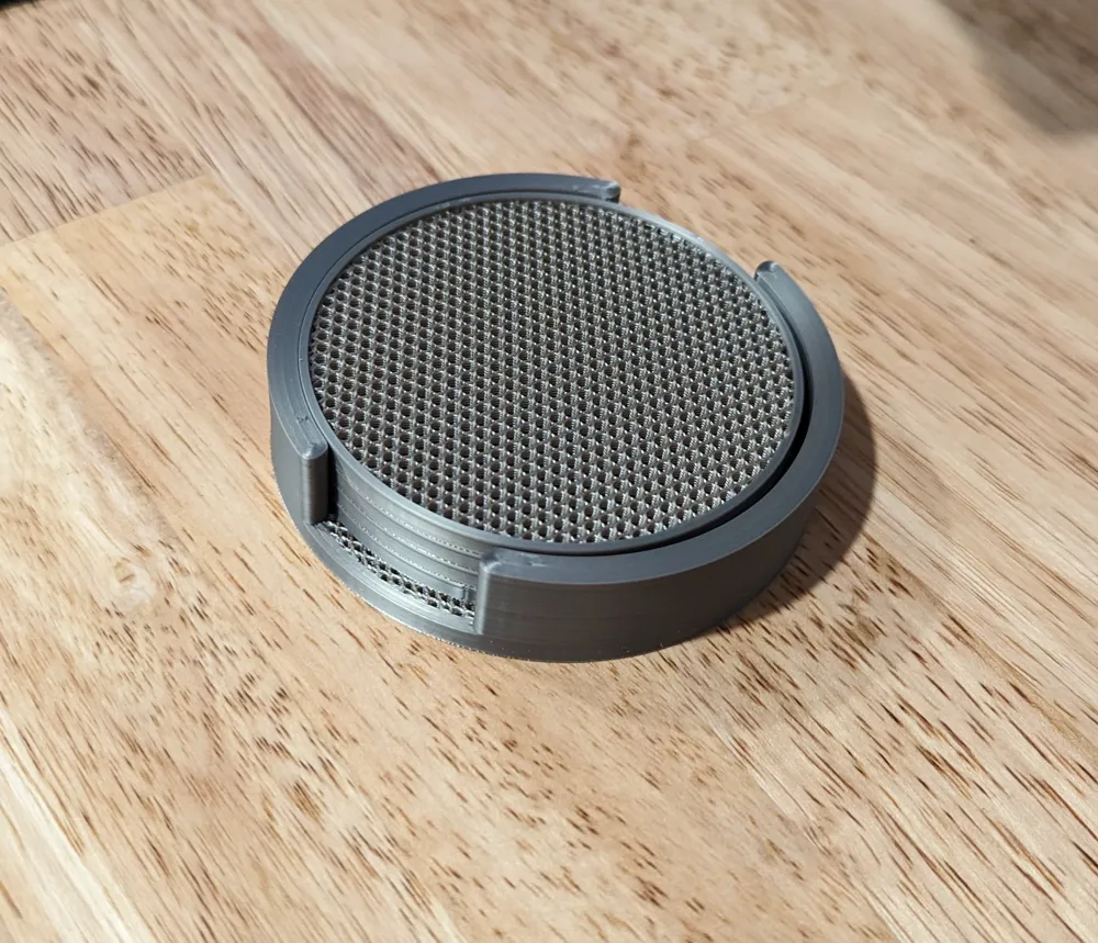 coasters and holder